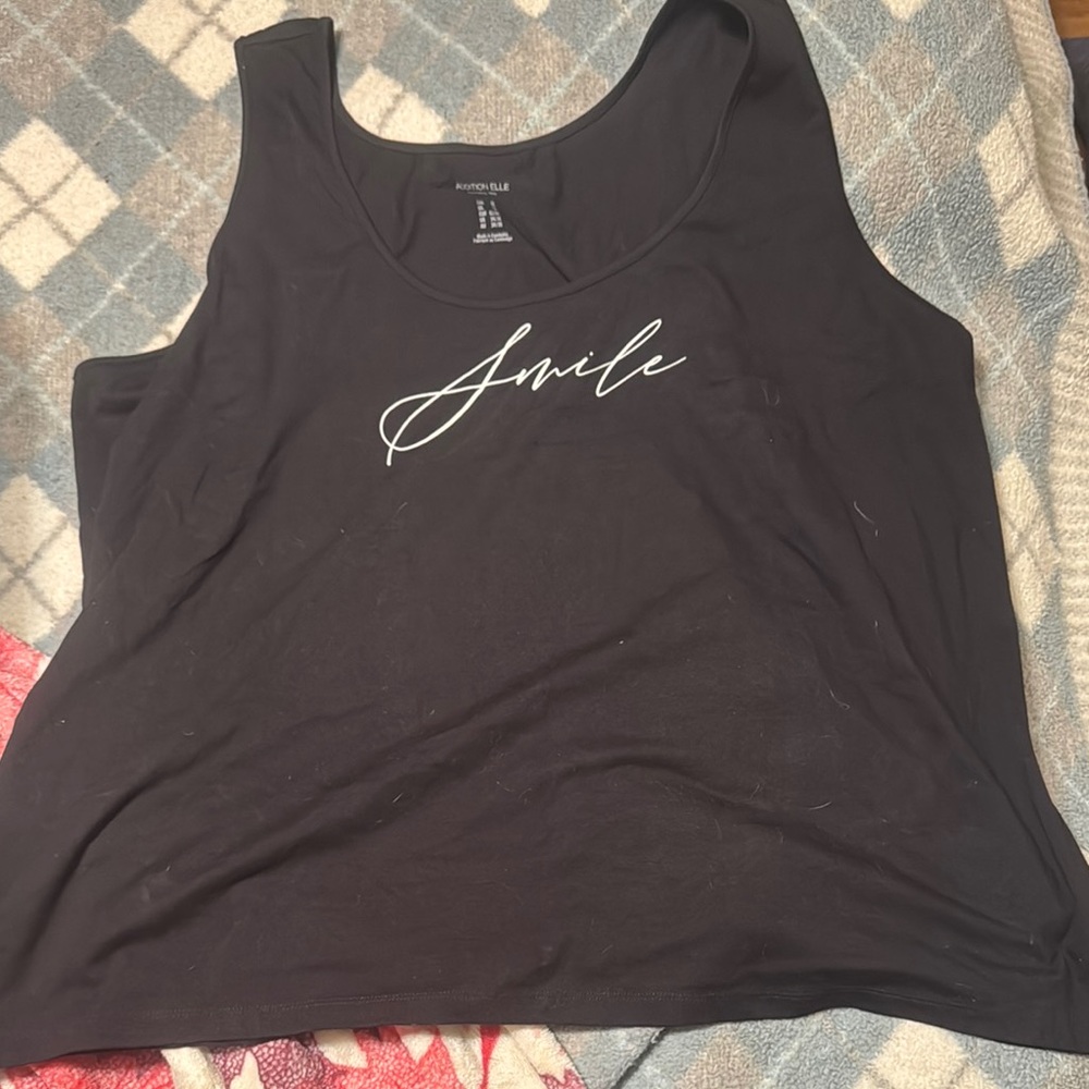 No Boundaries Black 'Smile' Tank Top